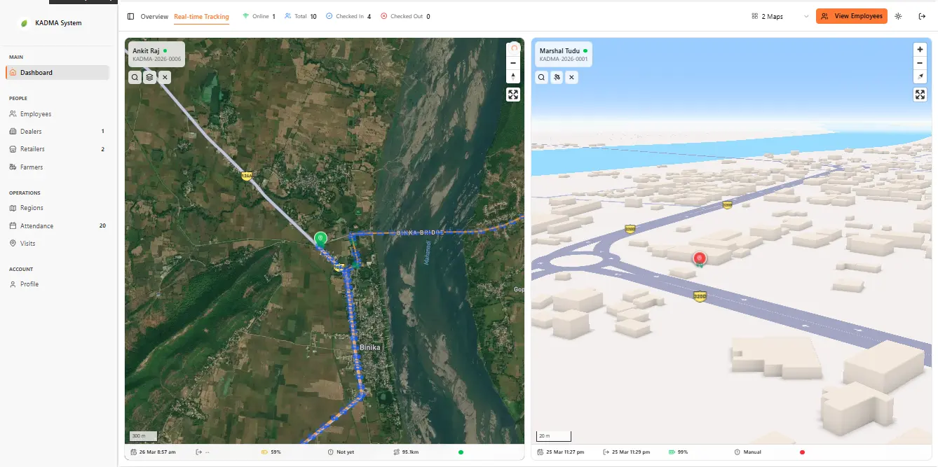 KADMA Location Tracking